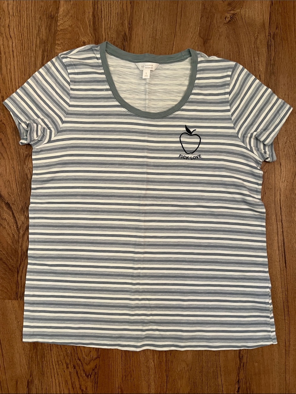 LC Lauren Conrad Embroidered Tee